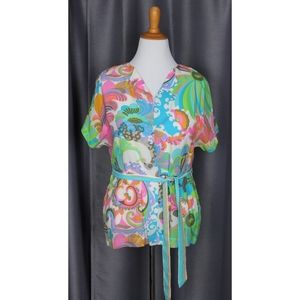 Trina Turk Silk Tunic